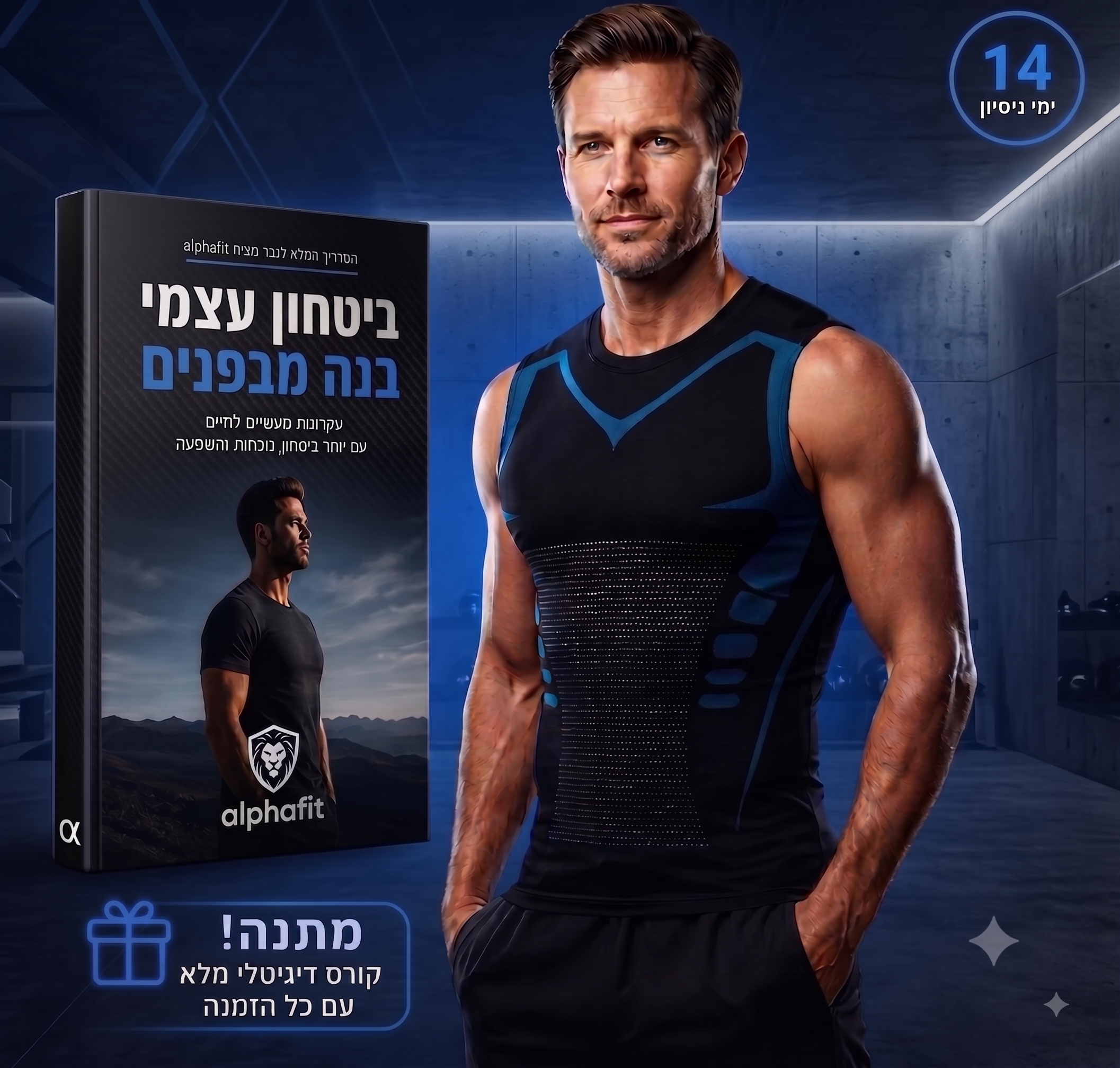 AlphaFit™- גופיית חיטוב ויציבה מתקדמת לגבר